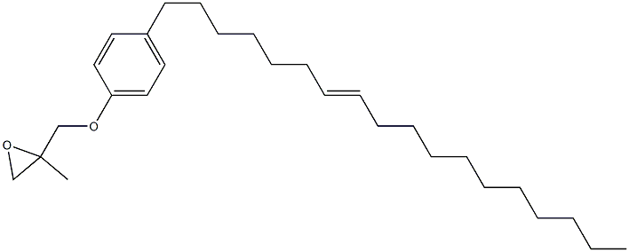 4-(7-Octadecenyl)phenyl 2-methylglycidyl ether Struktur