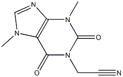 1-(Cyanomethyl)-3,7-dimethylxanthine Struktur