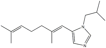 1-Isobutyl-5-[(E)-2,6-dimethyl-1,5-heptadienyl]-1H-imidazole Struktur