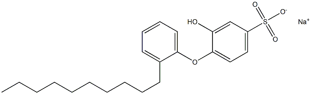 2-Hydroxy-2'-decyl[oxybisbenzene]-4-sulfonic acid sodium salt Struktur