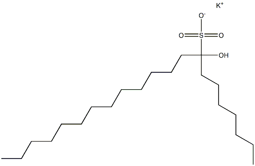 8-Hydroxyhenicosane-8-sulfonic acid potassium salt Struktur