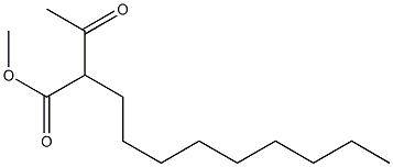 2-Nonyl-3-oxobutyric acid methyl ester Struktur