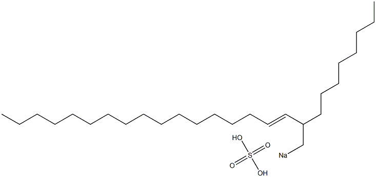 Sulfuric acid 2-octyl-3-nonadecenyl=sodium ester salt Struktur