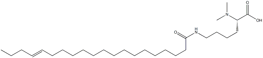 N6-(16-Icosenoyl)-N2,N2-dimethyllysine Struktur