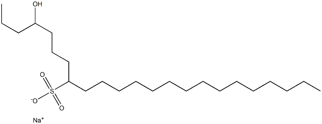 4-Hydroxytricosane-8-sulfonic acid sodium salt Struktur