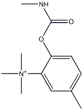 2-[[(Methylamino)carbonyl]oxy]-N,N,N,5-tetramethylbenzenaminium Struktur