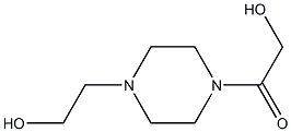 1-(Hydroxyacetyl)-4-(2-hydroxyethyl)piperazine Struktur