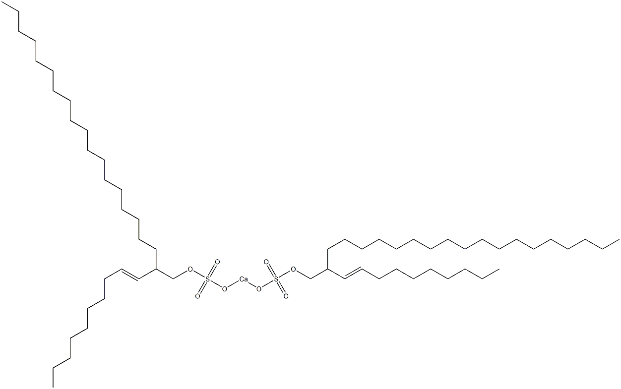 Bis[2-(1-decenyl)icosyloxysulfonyloxy]calcium Struktur