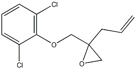 2,6-Dichlorophenyl 2-allylglycidyl ether Struktur