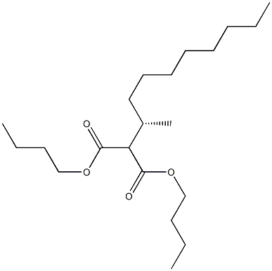 (+)-2-[(S)-1-Methylnonyl]malonic acid dibutyl ester Struktur