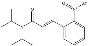 N-Isopropyl-N-isopropyl-3-[2-nitrophenyl]propenamide Struktur