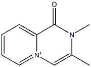 1,2-Dihydro-2,3-dimethyl-1-oxopyrido[1,2-a]pyrazin-5-ium Struktur