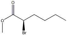 [R,(+)]-2-Bromohexanoic acid methyl ester Struktur