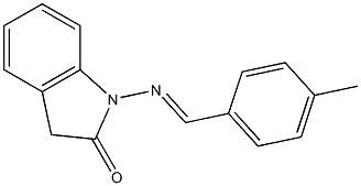 1-[(4-Methylbenzylidene)amino]-1H-indol-2(3H)-one Struktur