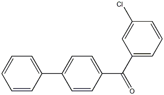 3-Chloro-4'-phenylbenzophenone Struktur