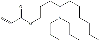 Methacrylic acid 4-(dipropylamino)decyl ester Struktur