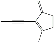 1-Methyl-3-methylene-2-(1-propynyl)cyclopentene Struktur