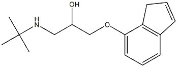 1-(1H-Inden-7-yloxy)-3-(tert-butylamino)propan-2-ol Struktur