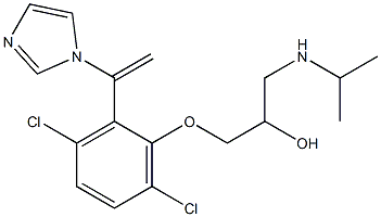 1-[1-[2-(3-Isopropylamino-2-hydroxypropoxy)3,6-dichlorophenyl]vinyl]-1H-imidazole Struktur