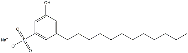 3-Hydroxy-5-dodecylbenzenesulfonic acid sodium salt Struktur