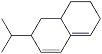 3,4,4a,5,6,7-Hexahydro-3-isopropylnaphthalene Struktur