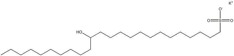 14-Hydroxytetracosane-1-sulfonic acid potassium salt Struktur