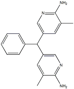 5,5'-Benzylidenebis(3-methylpyridin-2-amine) Struktur