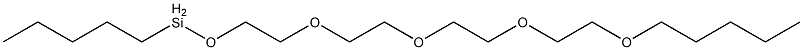 Pentyl[2-[2-[2-[2-(pentyloxy)ethoxy]ethoxy]ethoxy]ethoxy]silane Struktur