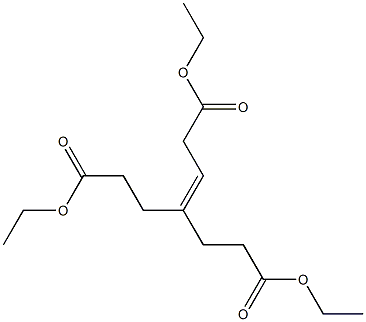 4-[2-(Ethoxycarbonyl)ethyl]-3-heptenedioic acid diethyl ester Struktur