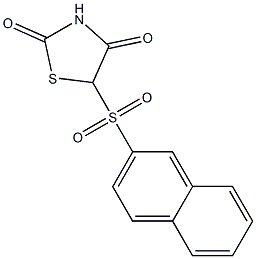 5-(2-Naphthalenylsulfonyl)thiazolidine-2,4-dione Struktur