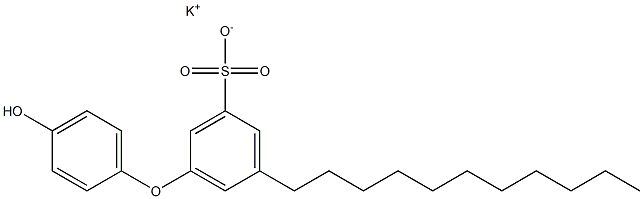 4'-Hydroxy-5-undecyl[oxybisbenzene]-3-sulfonic acid potassium salt Struktur