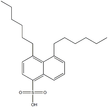 4,5-Dihexyl-1-naphthalenesulfonic acid Struktur