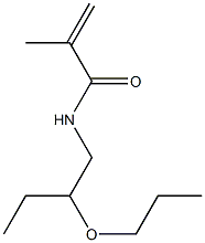 N-(2-Propoxybutyl)methacrylamide Struktur