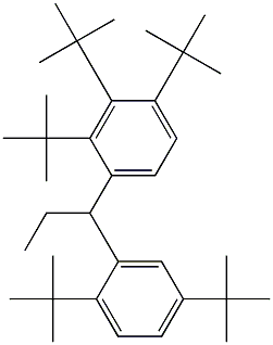 1-(2,3,4-Tri-tert-butylphenyl)-1-(2,5-di-tert-butylphenyl)propane Struktur