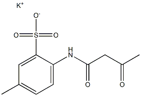 2-(Acetoacetylamino)-5-methylbenzenesulfonic acid potassium salt Struktur