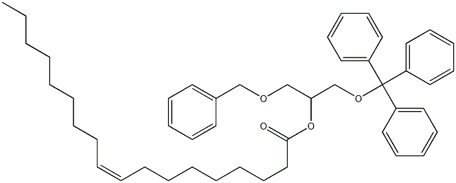 (-)-1-O-Benzyl-3-O-trityl-D-glycerol 2-oleate Struktur