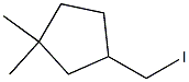 3,3-Dimethyl-1-(iodomethyl)cyclopentane Struktur