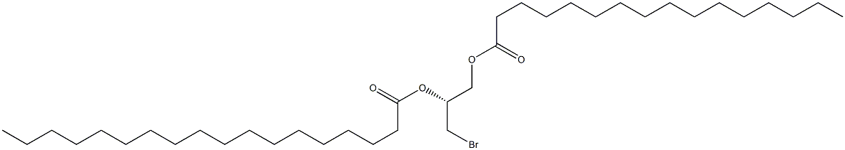 (R)-1-(Bromomethyl)ethane-1,2-diol 1-octadecanoate 2-hexadecanoate Struktur