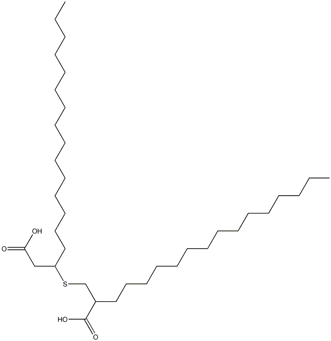 3-(2-Carboxyheptadecylthio)stearic acid Struktur