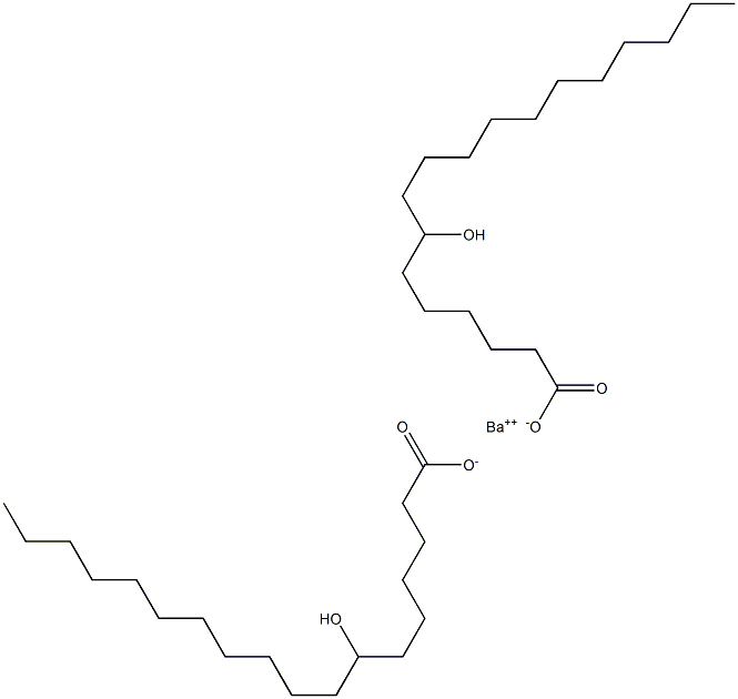 Bis(7-hydroxyoctadecanoic acid)barium salt Struktur