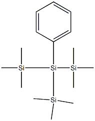 1,1,1,3,3,3-Hexamethyl-2-phenyl-2-(trimethylsilyl)trisilane Struktur