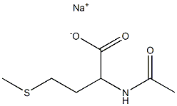 2-Acetylamino-4-(methylthio)butyric acid sodium salt Struktur