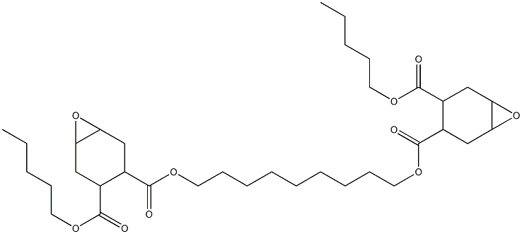 Bis[2-(pentyloxycarbonyl)-4,5-epoxy-1-cyclohexanecarboxylic acid]1,9-nonanediyl ester Struktur