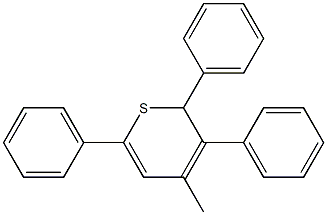 2,3,6-Triphenyl-4-methyl-2H-thiopyran Struktur