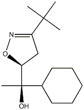 (5S)-3-tert-Butyl-5-[(1R)-1-cyclohexyl-1-hydroxyethyl]-2-isoxazoline Struktur