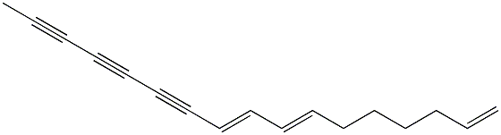 (7E,9E)-1,7,9-Heptadecatriene-11,13,15-triyne Struktur