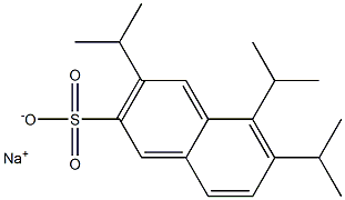 3,5,6-Triisopropyl-2-naphthalenesulfonic acid sodium salt Struktur