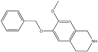 6-(Benzyloxy)-7-methoxy-1,2,3,4-tetrahydroisoquinoline Struktur