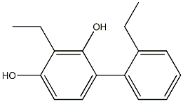 4-(2-Ethylphenyl)-2-ethylbenzene-1,3-diol Struktur