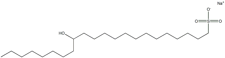 14-Hydroxydocosane-1-sulfonic acid sodium salt Struktur